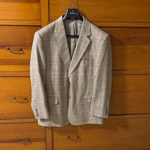 Jos. A. Bank Tan Plaid Men's Blazer